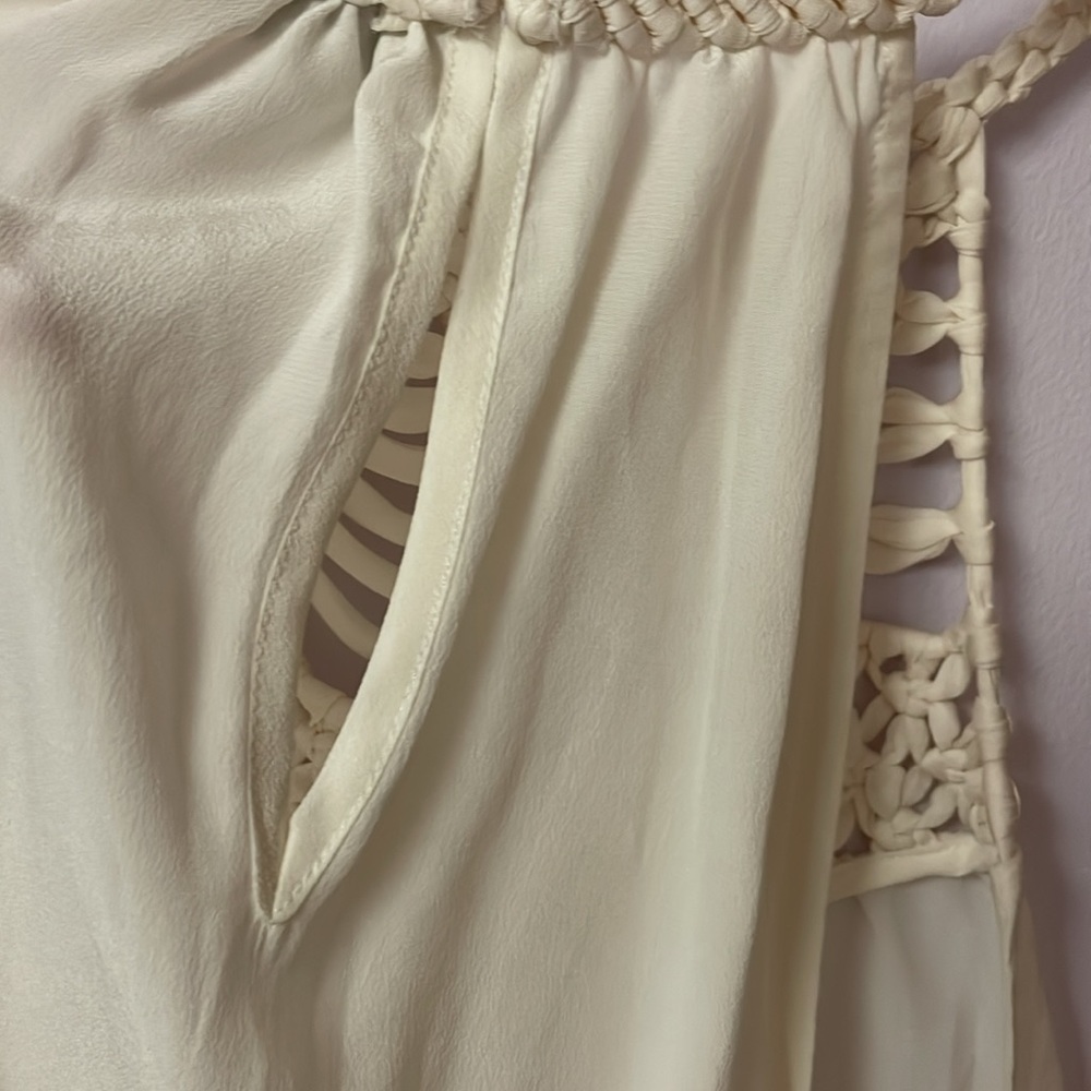 Joie 100% silk ivory/cream halter camisole/tank Size S - Picture 3 of 6